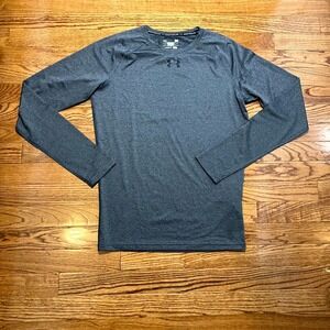 Under Armour Compression Shirt Mens Large Gray Lightweight Training Gym Athletic